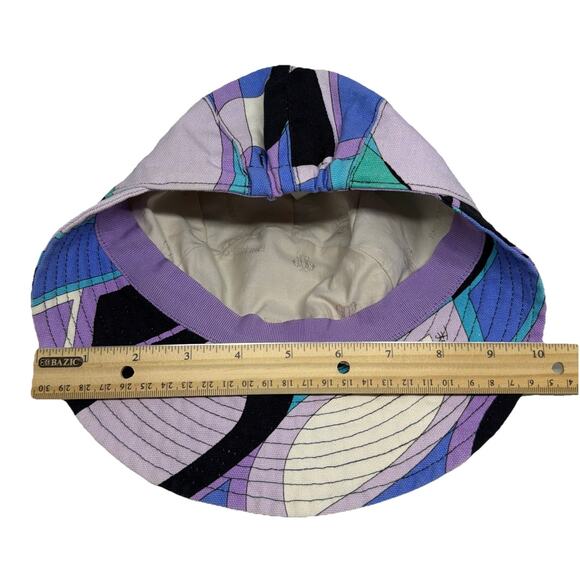 Emilio Pucci Cotton Print Sun Hat Made in Italy Poolside Resort Style main image 4